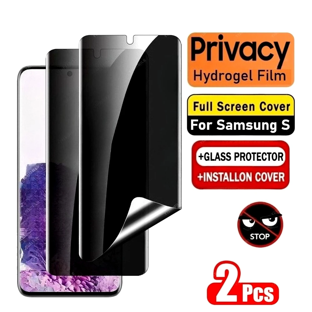 

2Pcs Anti Spy Hydrogel Film for Samsung Galaxy S26 S25 S24 S23 Ultra S22 S21 S20 Plus S26 S25 Edge Anti-Scratch Screen Protector