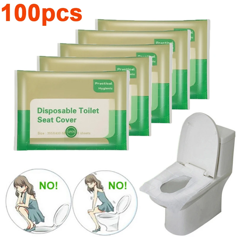 Tragbare Einweg-Toiletten sitz bezug Matte Reise Camping Hotel Home Bad wasserdichte Sicherheit Toiletten sitz matte Abdeckung Zubehör