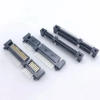 SATA Connector Male 22Pin 7+15P Hard disk interface Single row straight Pin Connector Socket