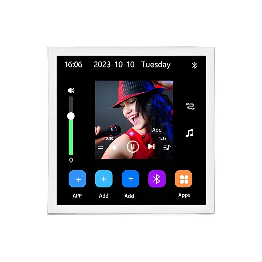 لوحة تحكم عن بعد للموسيقى 4 بوصة Andriod 10 Eshare WiFi Bluetooth Touch