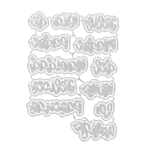 スペイン語のフレーズサンタクロースメリークリスマスツリーカットダイディースクラップブックフォトアルバム飾り手作りクラフト 12販売のクリスマスツリーダイ - 4