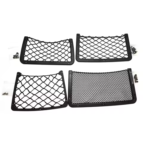 Black Multi Size Car Organizer Net Pocket Car Net Bag Phone Holder Rack Storage Mesh For Car Caravan Motorhome 42x21cm 36x18cm