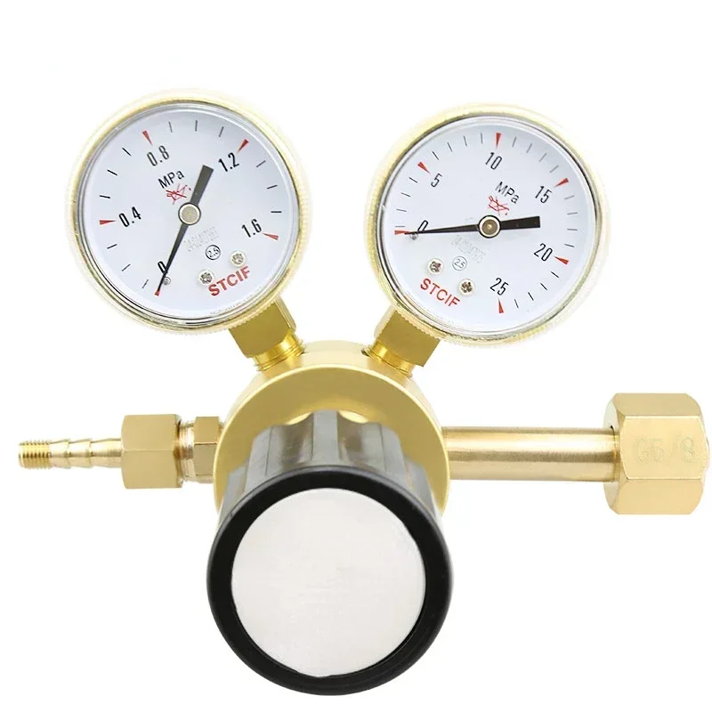 YQJ-1 copper single-stage pressure reducing gauge oxygen, nitrogen argon, pressure reducing valve helium methane carbon