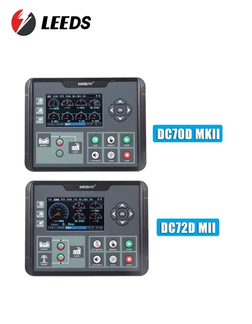 

DC70DR MK2 Generator Controller LCD Display Self-starting Control Board Diesel Genset Spare Parts