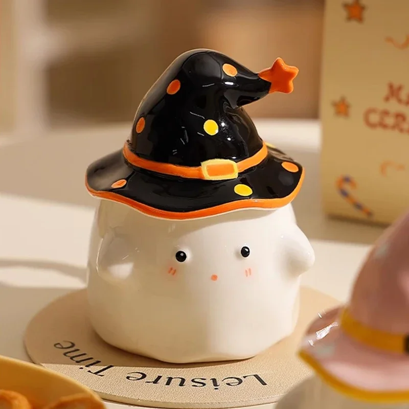 

Halloween Creative Ceramic Mugs Cute Ghost Exquisite Coffee Cups Household Afternoon Tea Cartoon Coffee Cup Gifts