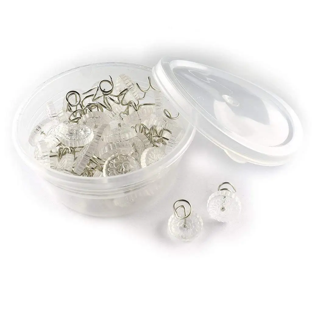 Clear Head Upholstery Twisty Pins Multipurpose Furniture Tack Pins Nail Studs for Loose Fabric Decoration