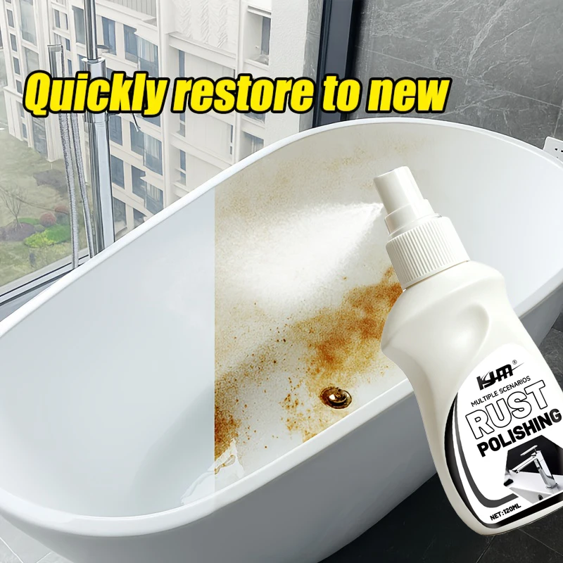 Heavy-Duty Ceramic Marble Rust Remover, Removes Stains & Discoloration for Bathroom, Kitchen, Toilet, Tile, Sink, Floor, Metal
