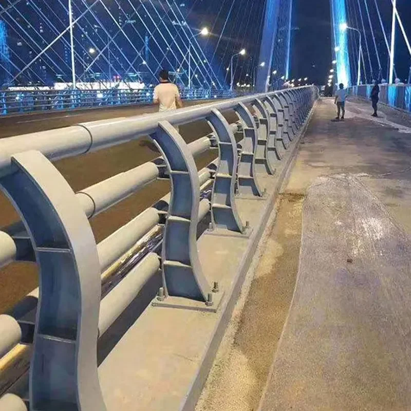 Modern Carbon Steel Aluminum Alloy Bridge Anti-Collision Guardrail Galvanized Surface Treatment for Highway Infrastructure