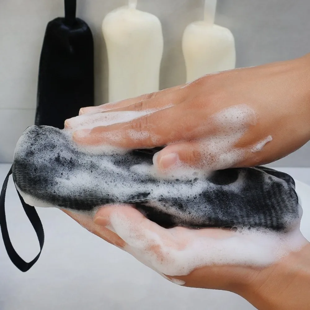 Fashion Thickened Foaming Soap Bags Facial Cleanser Mesh Bag Body Washing Bubble Foam Net Household Shower Cleaning  Accessories