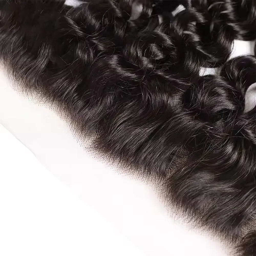 8-22 インチディープウェーブ 13 × 4 レースフロント事前摘み取られた 100% ブラジルレミー人毛ウィッグ 4 × 4 レース閉鎖 150% 密度女性のための