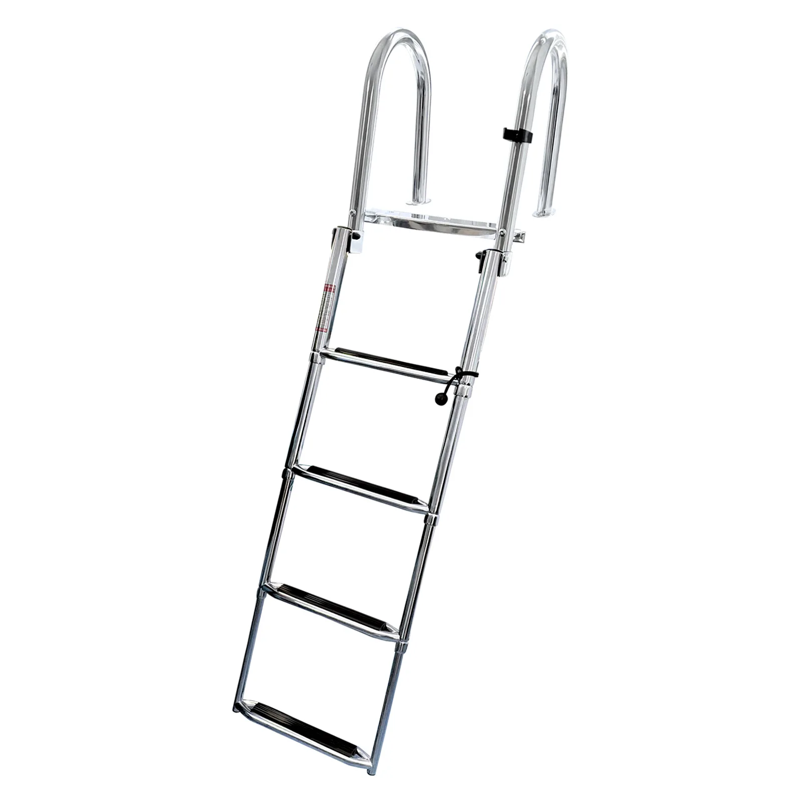 4 Step Marine Boat Folding Ladder Thickened 316 Stainless Steel Telescoping Ladder Swim Platform Boat Accessories Yacht Ladder