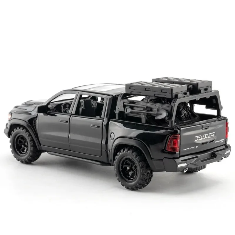 Simulation 1/32 Scale Mammoth 1000 TRX pickup off-road vehicle Model With Sound Light Pullback Children Diecast Toy Car Gift