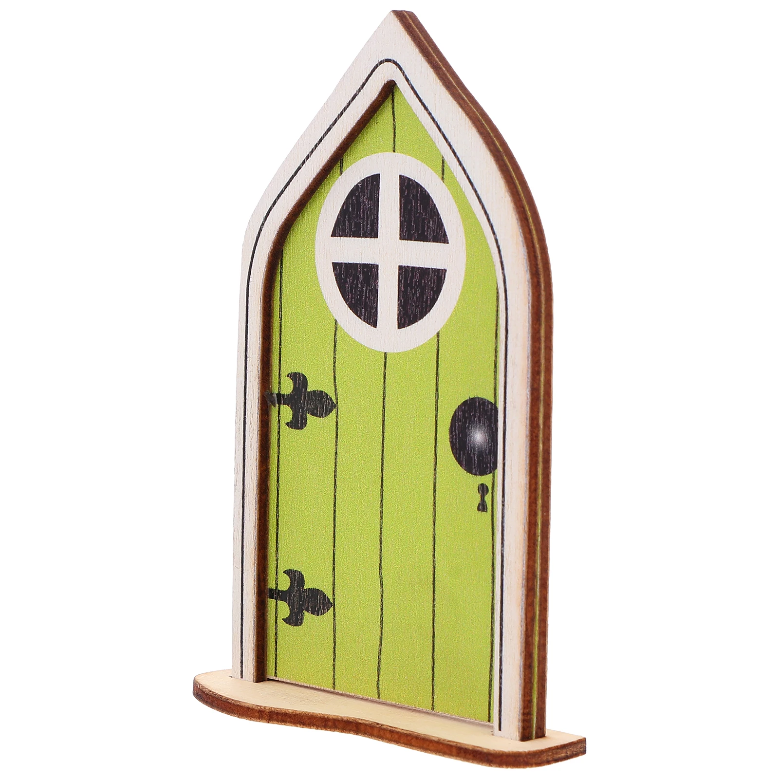 

Wooden Elf Door Decorations Miniature Wizard Gate Home Adornment Creative Design Party Photo Props Christmas naments H made