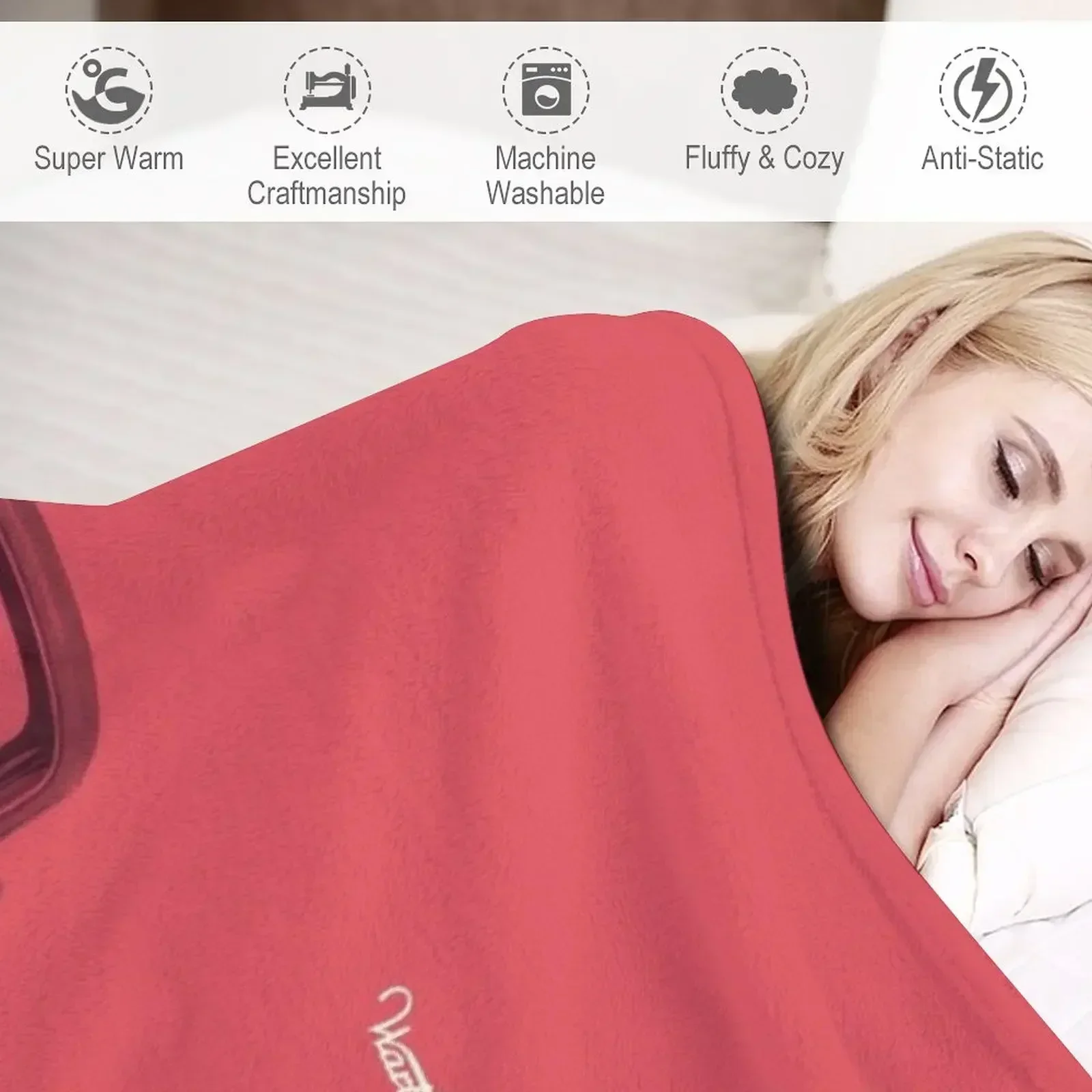 New WARTBURG Throw Blanket couch cozy soft plush fuzzy picnic outdoor blanket view 4