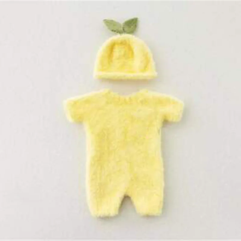 Green Newborn Background Blanket Photograpy Props Lemon Fruit Theme Baby Costume Hat Infnat Clothing Studio Shooting Backdrop