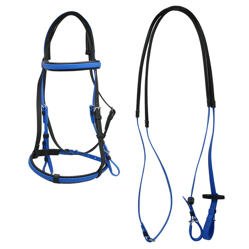 

Durable and Cold Resistant PVC Coated Nylon Horse Riding Equipment with Waterproof Bridle and Rein for Racing Use