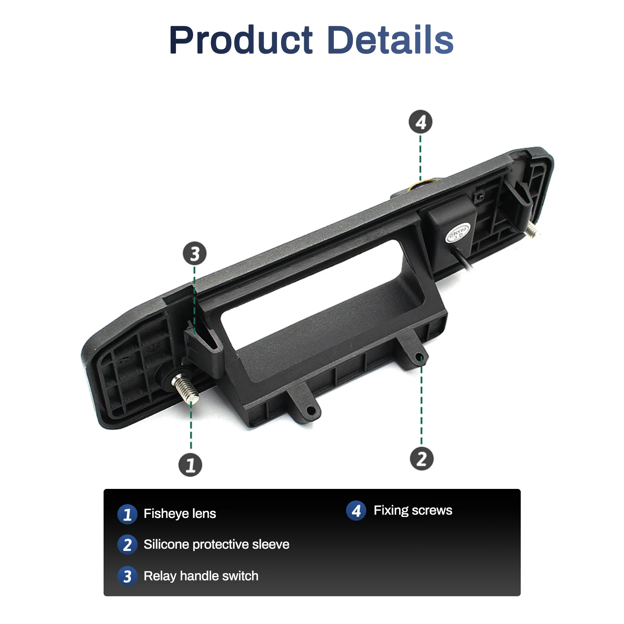 AHD 1080P Camera 170°For Mercedes Vito W447 A-Class W176 MLW166 ML300 ML450 ML350 A180 A200 A260 Trunk Handle Camera