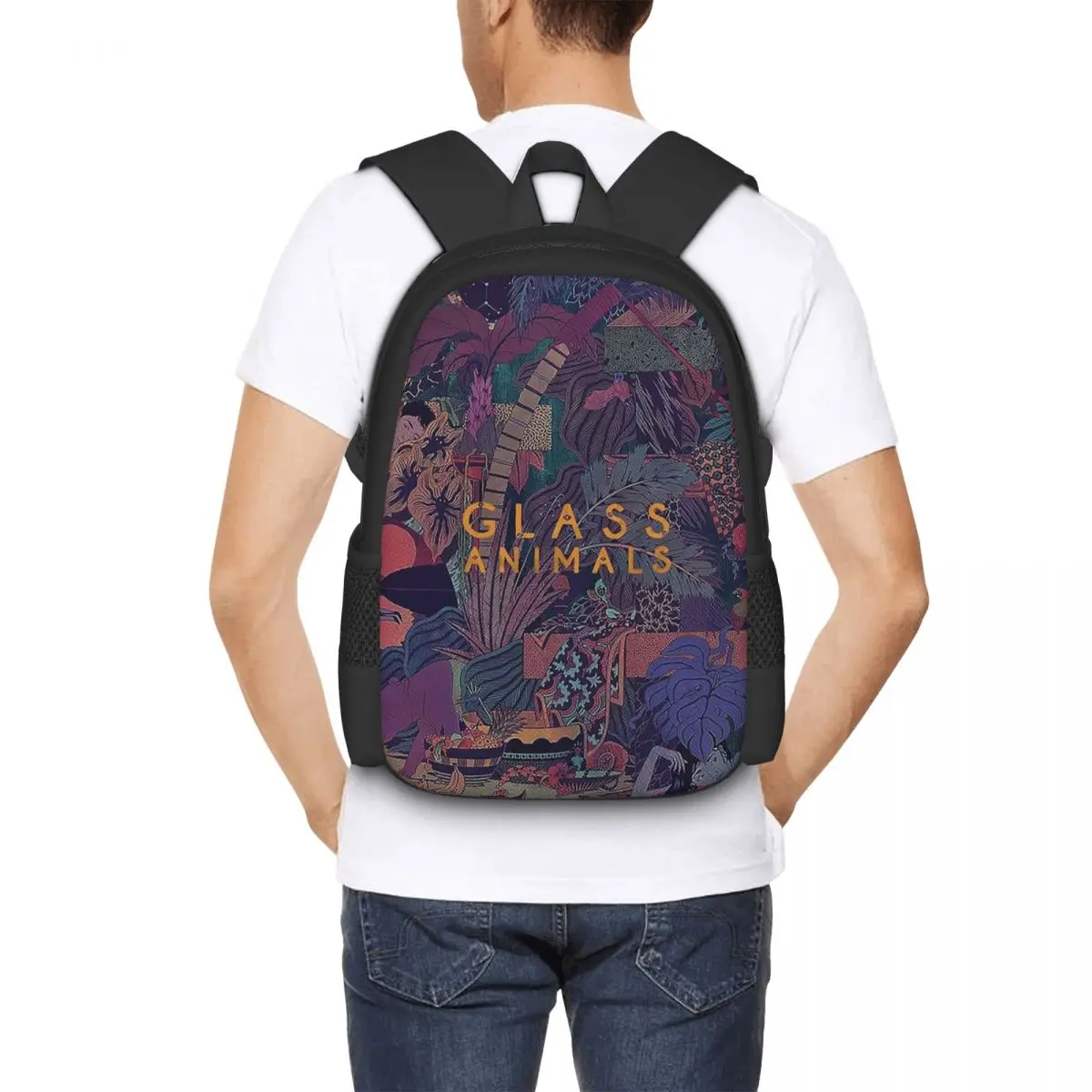 

Glass Animals Zaba Student Backpack School Bag Hiking Travel Daypack for Boys Girls Fashion Bookbag Shoulder Bags