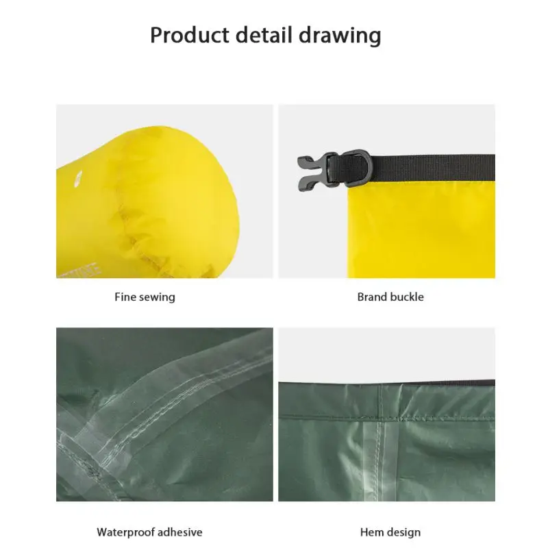 المحمولة مقاوم للماء حقيبة جافة كيس خفيفة الانجراف السباحة حقيبة التخزين تجمع التجديف حقيبة 3/5/8/12/15/25/35/75L حقيبة #5