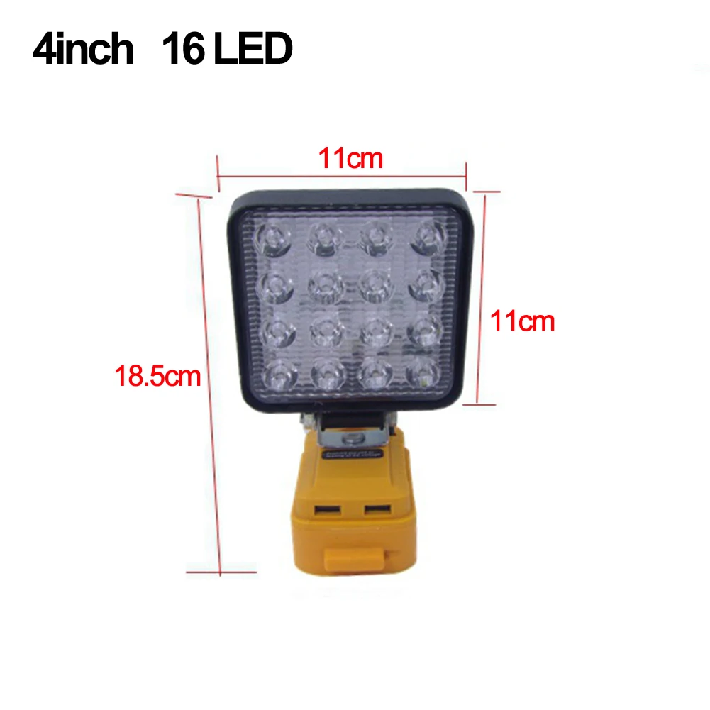 Sleek and Functional Cordless LED Floodlight Compatible with Various For 20v Batteries Available on the Market