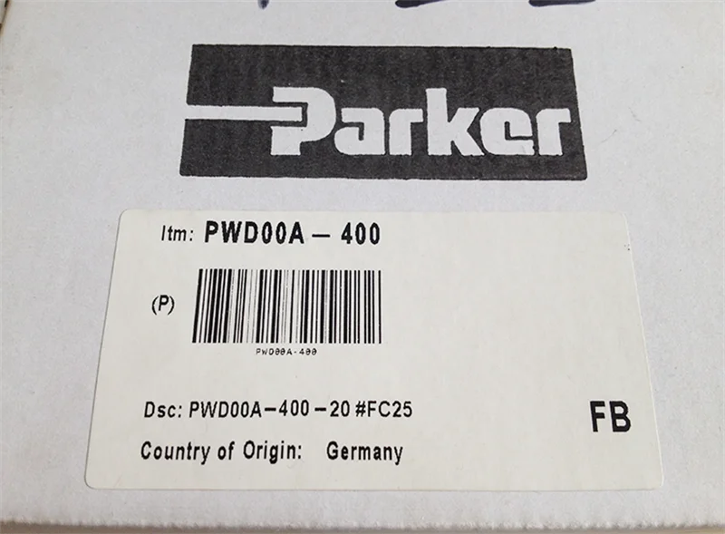 วาล์วไฮดรอลิก Parker เป็นสัดส่วน PWDXXA-400 PLC ใหม่อินพุตแบบอะนาล็อก UN222-1BH32-0XB0คุณภาพสูง