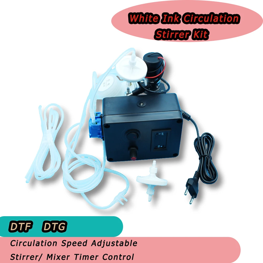 DTF White Ink Tank Adjustable Circulation System Sitrrer Timer Controlled For Epson L1800 L800 L805 L18050 i3200 XP600 DTG Ink