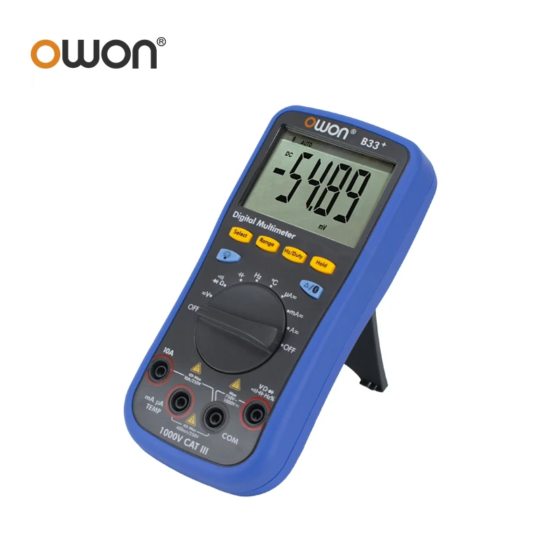 Imagem -06 - Owon B33 Mais D33 Multímetro Digital Multifuncional em Registrador de Dados Mais Multímetro Mais Medidor de Temperatura com Extrato de Fala Bluetooth