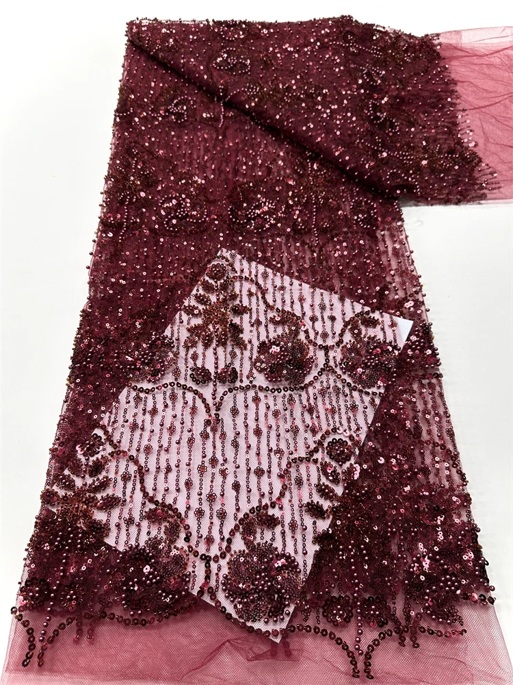 

Африканская кружевная ткань 2021, блестки, вышивка бисером, нигерийская свадебная ткань для жениха, высокое качество, французский тюль, кружевная ткань для свадебной вечеринки
