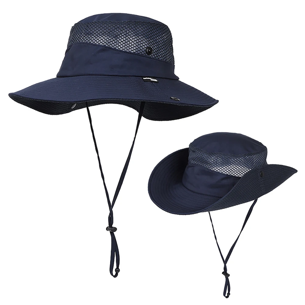 Sombrero de ala ancha UPF50 con protección UV para hombre y mujer, sombrero de cubo para exteriores, senderismo, pesca, Camping, Verano