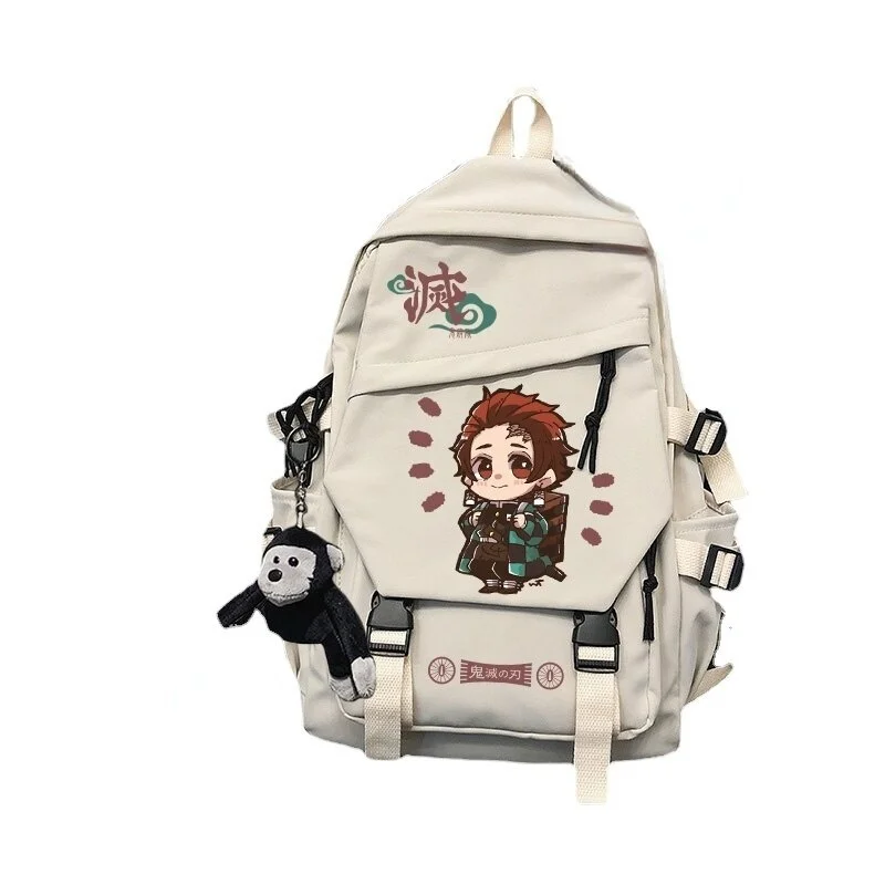 Anime Demon Slayer Cosplay Unisex Backpack Teenagers Cartoon Bookbag Laptop Travel Rucksack Cute Students School Fashion Bags