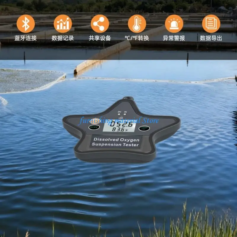 Y5GD معدات اختبار صفات المياه المتقدمة لتربية الأحياء المائية تزامن لاسلكي مقياس الأكسجين المقاوم للتآكل #4