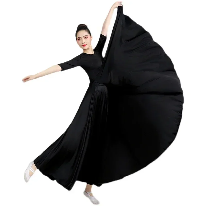 Costume de danse folklorique chinoise pour femme, jupe de flamenco espagnol, robe de pratique gitane pour scène, salle de Rh