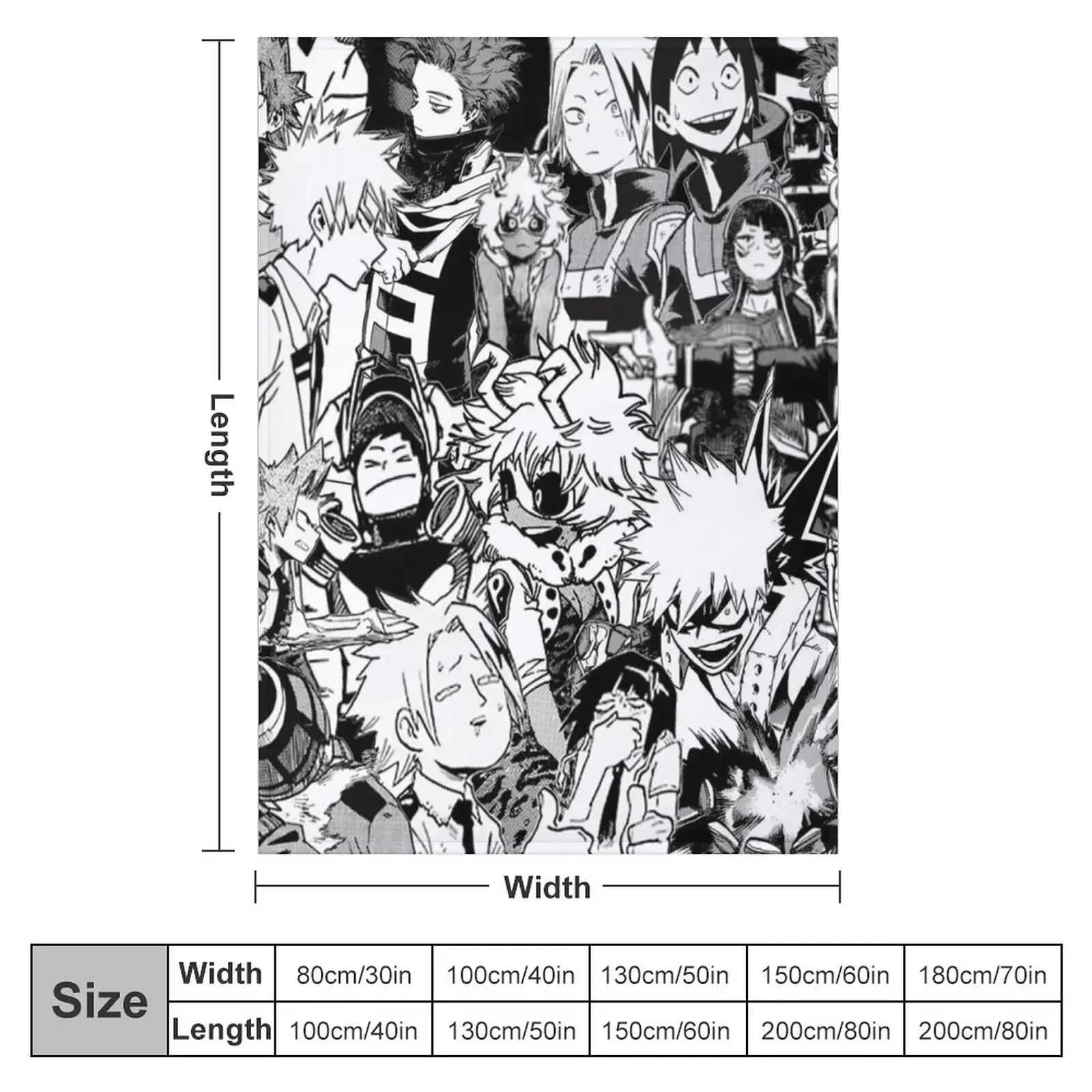 Bakusquad Throw Blanket Personalized Gift Thins Blankets