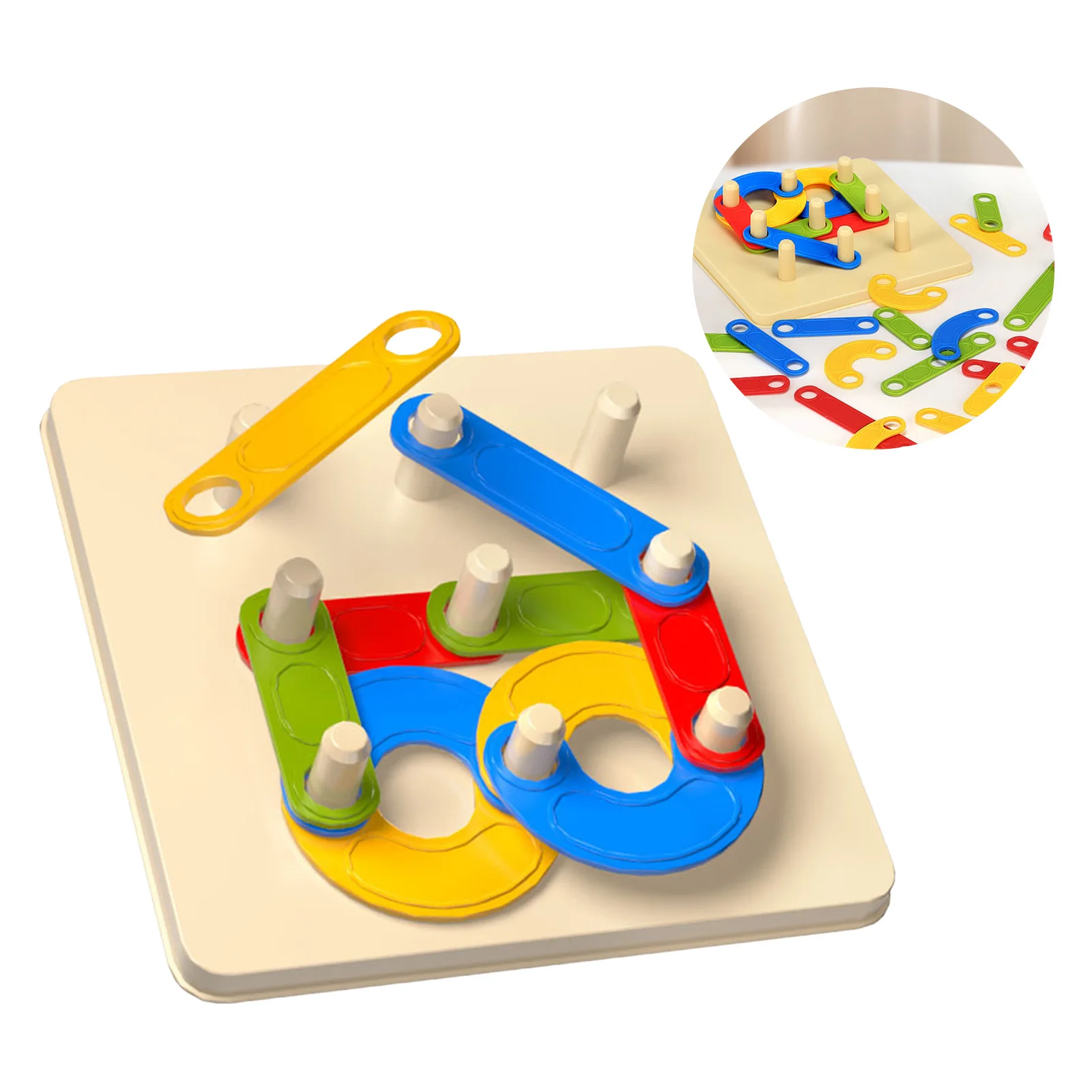 ألعاب تعليمية لفرز الأشكال، ألعاب أطفال مكدس هندسي آمن للأطفال من عمر 12 إلى 18 شهرًا #6