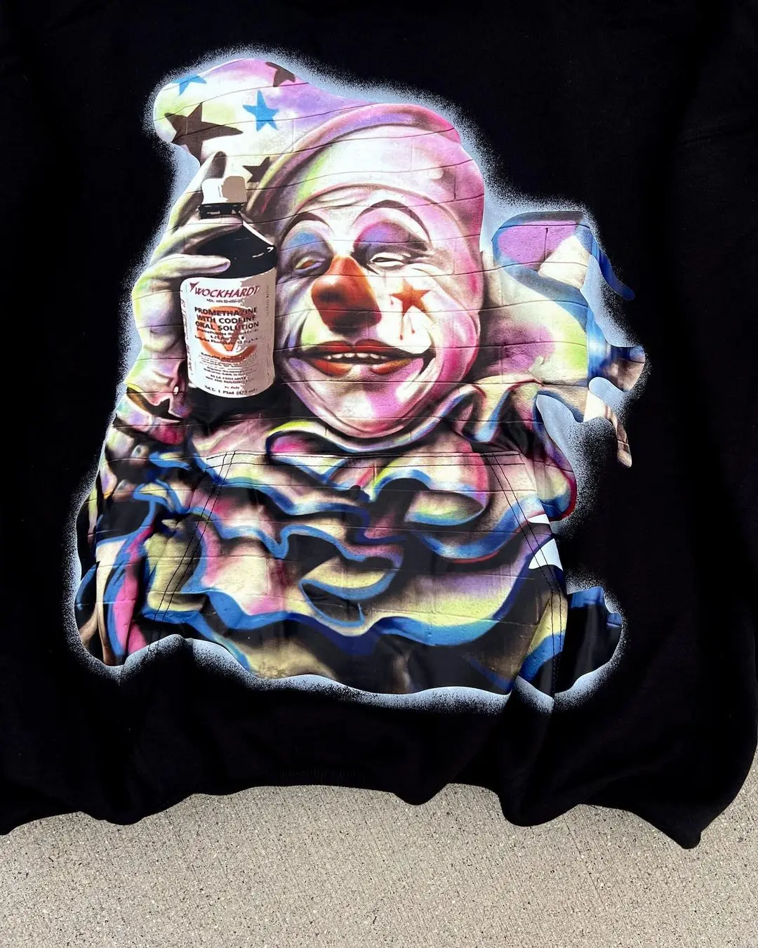 American retro clown Printing Hoodies Women new Sweatshirt Oversize Loose Tops Couples 2023 streetwear Goth Popular Y2k Clothes