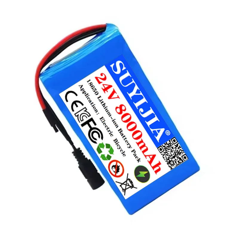 24V 8Ah 7S2P Lithium Ion Battery Replacement for 29.4V Scooter Leaf Blower Hedge Trimmer Grass Trimmer Cordless Vacuum Cleaner