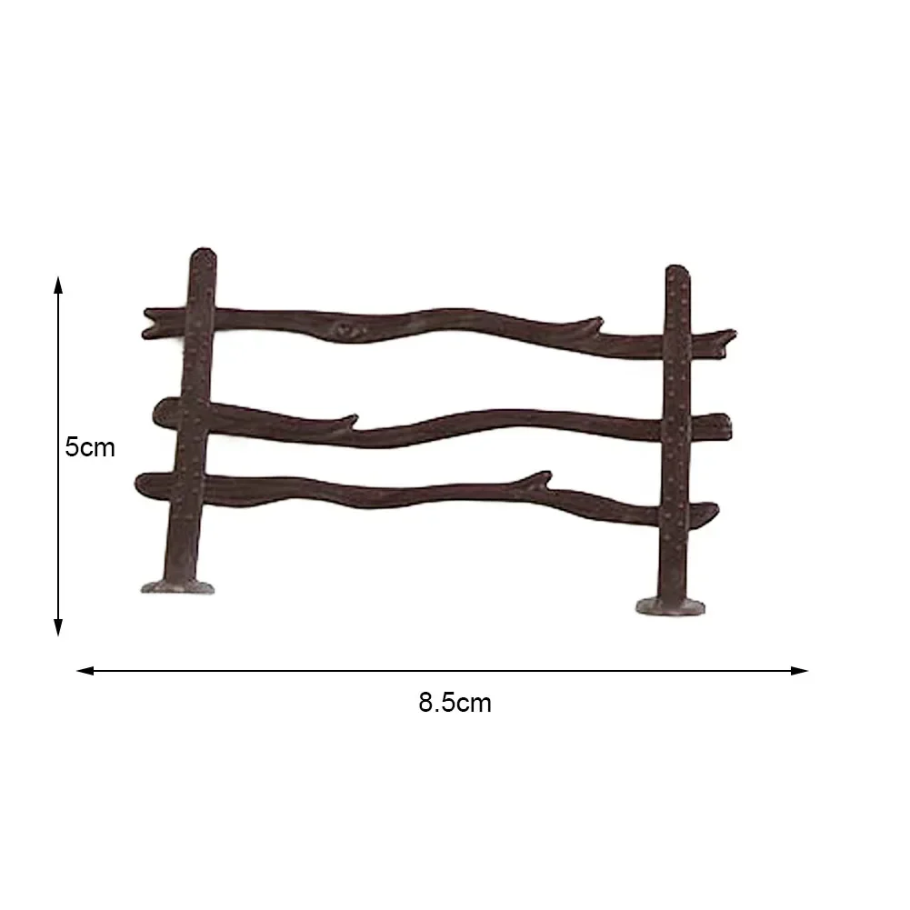 10 pz/set recinzione decorazione modello simulazione fattoria Ranch fai da te sabbia tavolo recinzione accessori tromba statica giocattolo per bambini 5 stili