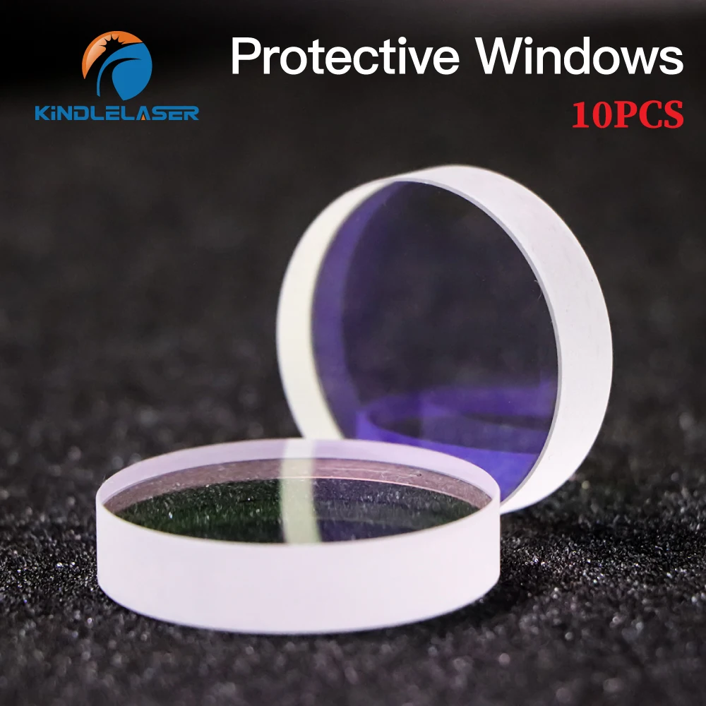 KINDLELASER 10Pcs vendita calda ottica Laser protettiva WIndows 18*2 27.9*4.1 30*5 37*7 1064nm silice fusa al quarzo per testa Laser