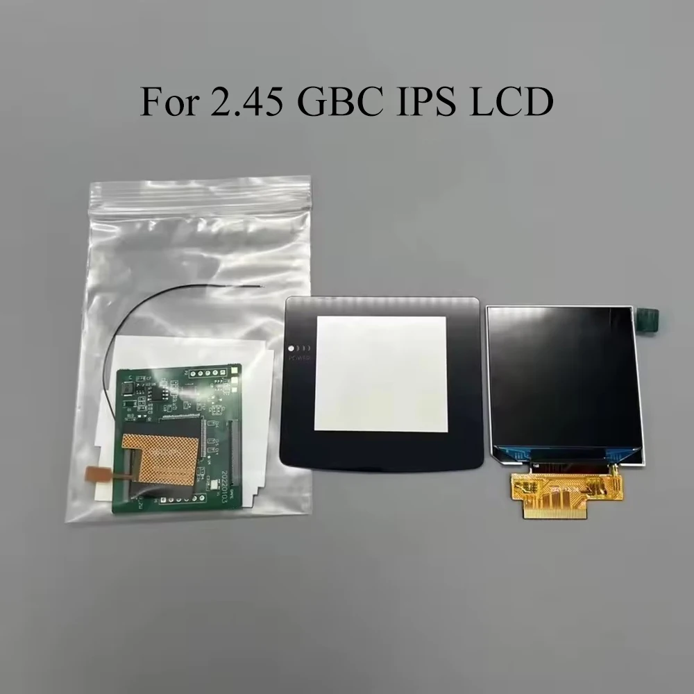 ÉCran LCD IPS GBC 2,45 Pouces Haute Luminosité, Taille Originale, Pour Game Boy Color, Sans DéCoupe De Coque, éCran Modifiable.-image