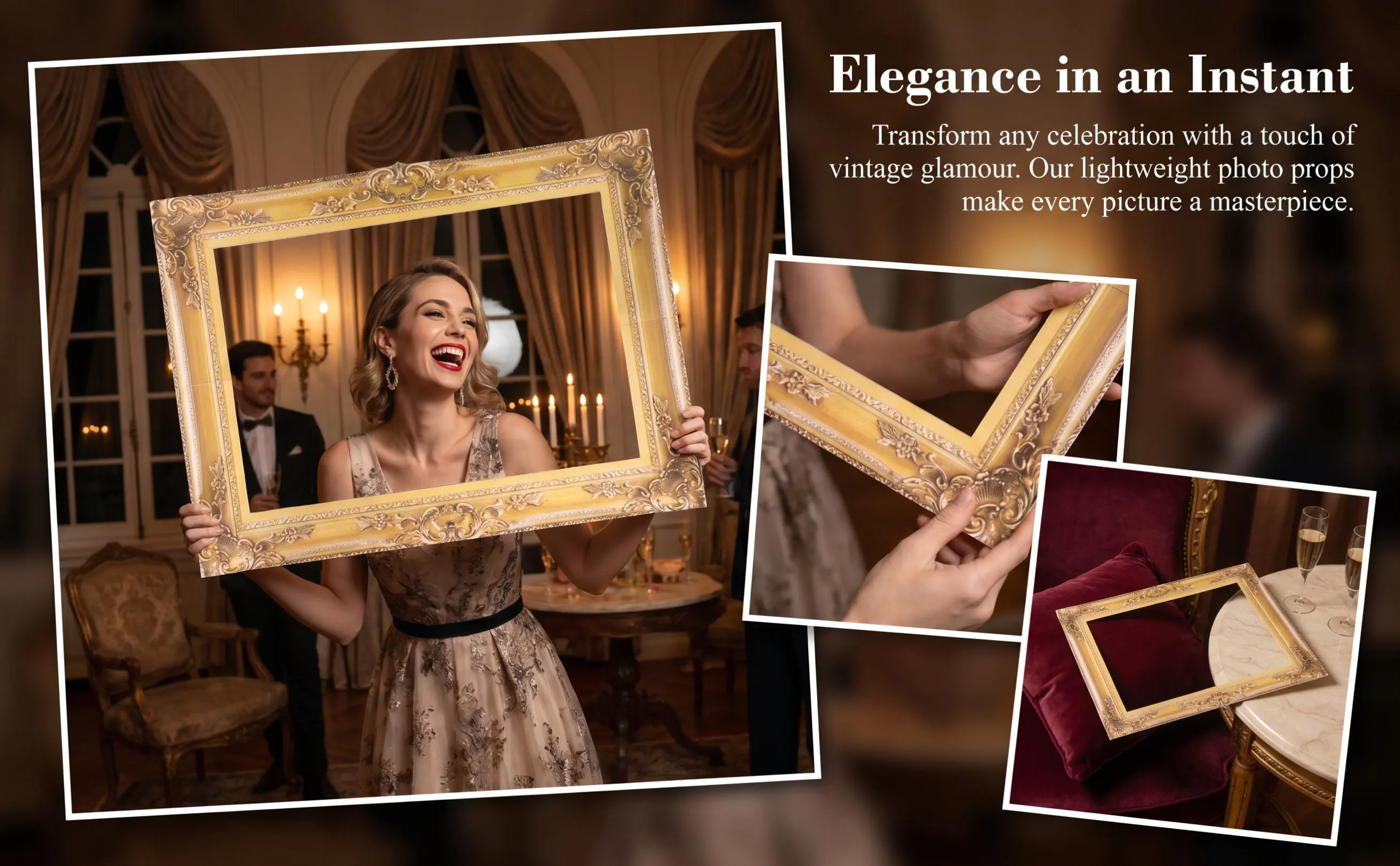 Photo Booth Frame - Cornici per foto uniche, leggere, in