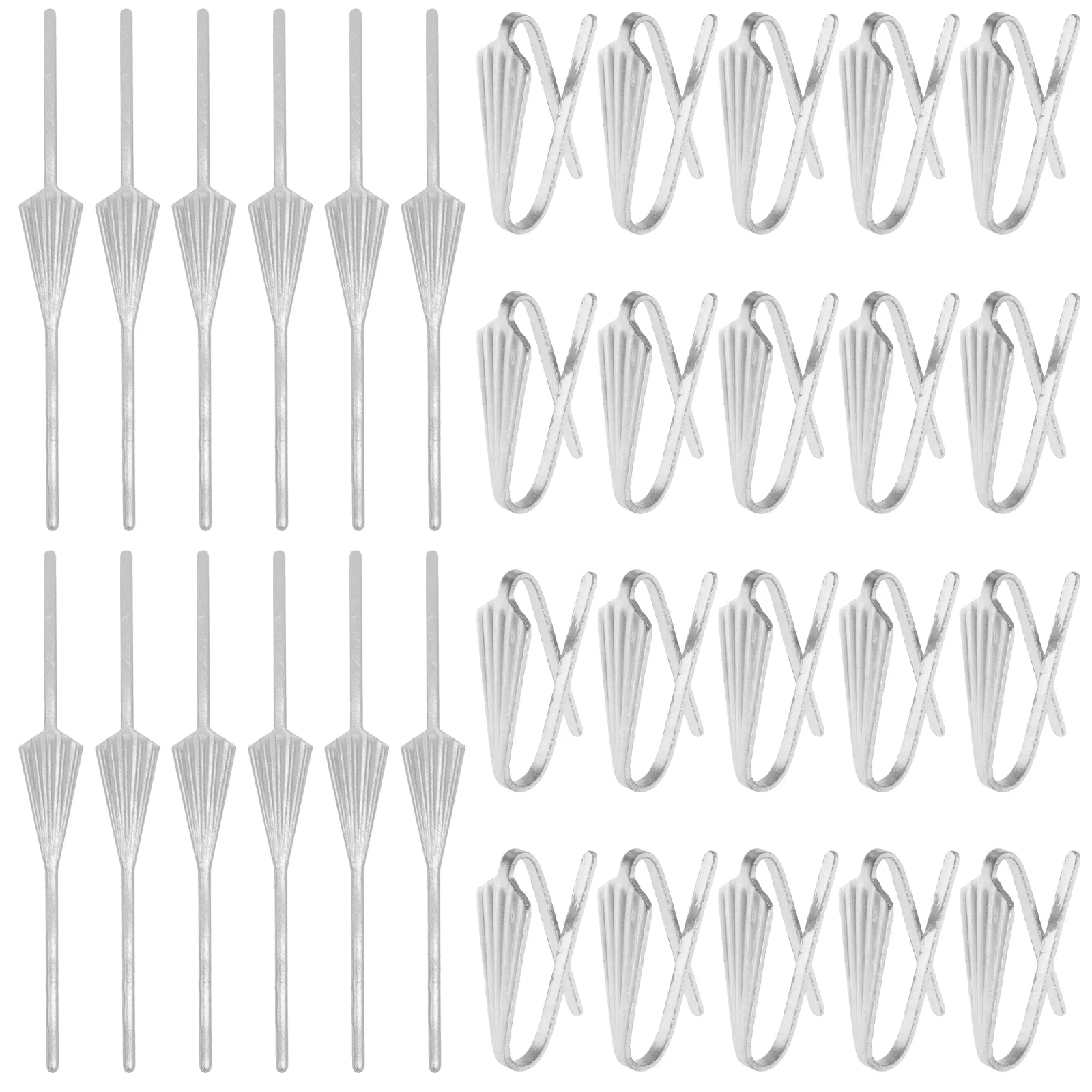 

140Pcs Crystal Chandelier Connectors Metal Bow Tie Clips Fastening Clips for DIY Chandelier Lamp Parts Replacement Accessories