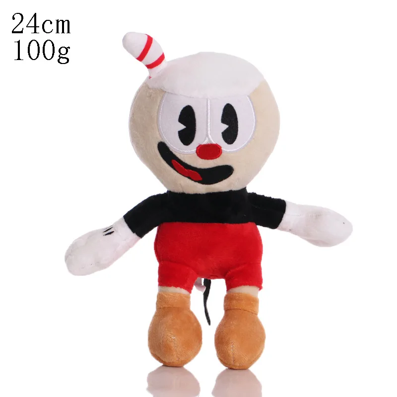 25cm Game Cuphead Plush Toy Mugman Plush The Devil Legendary Chalice Plush Doll Soft Stuffed Peluche for Children Christmas Gift