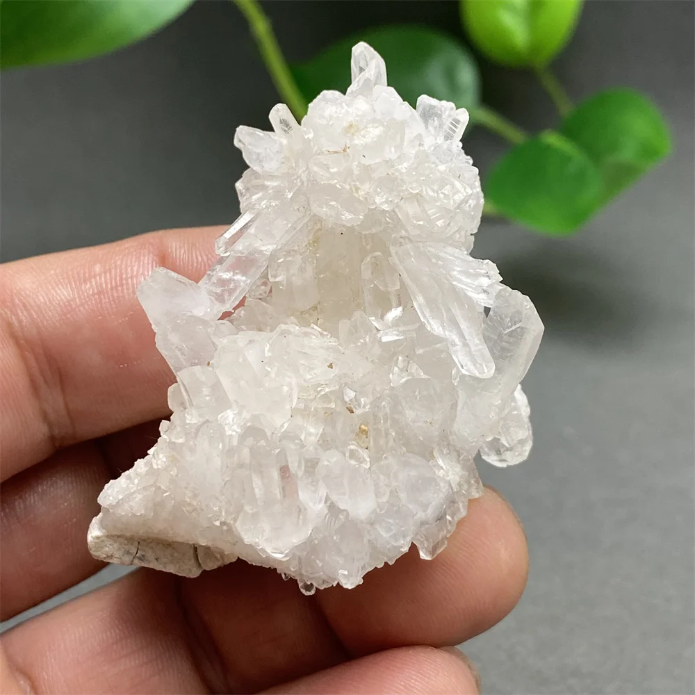 Natural White Crystal Cluster Ore Specimens  Pure And Shiny Group Crystal Minerals  Home Decoration Ornaments  Holiday Gifts