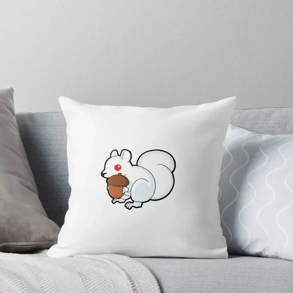 

Little Albino Squirrel Throw Pillow luxury decor Luxury Pillow Case Covers For Sofas christmas supplies pillow