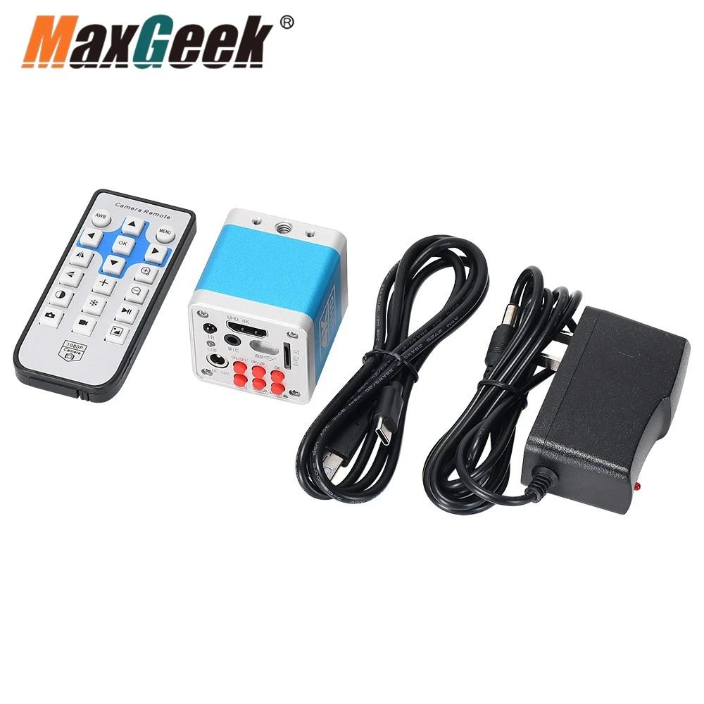 Imagem -04 - Câmera Microscópio Maxgeek Hayear 4k Uhd Compatível com Hdmi Usb Cartão de 32g tf Hy6110
