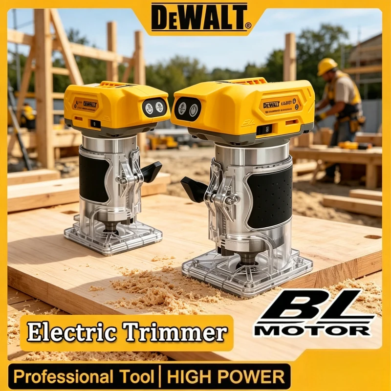 DeWalt 33000RPM Brushless Electric Trimmer Cordless Woodworking Trimming Machine Wood Router Milling Engraving Machine