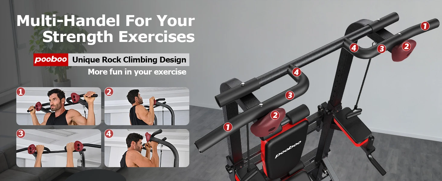 Power Tower Dip Station Pull Up Bar