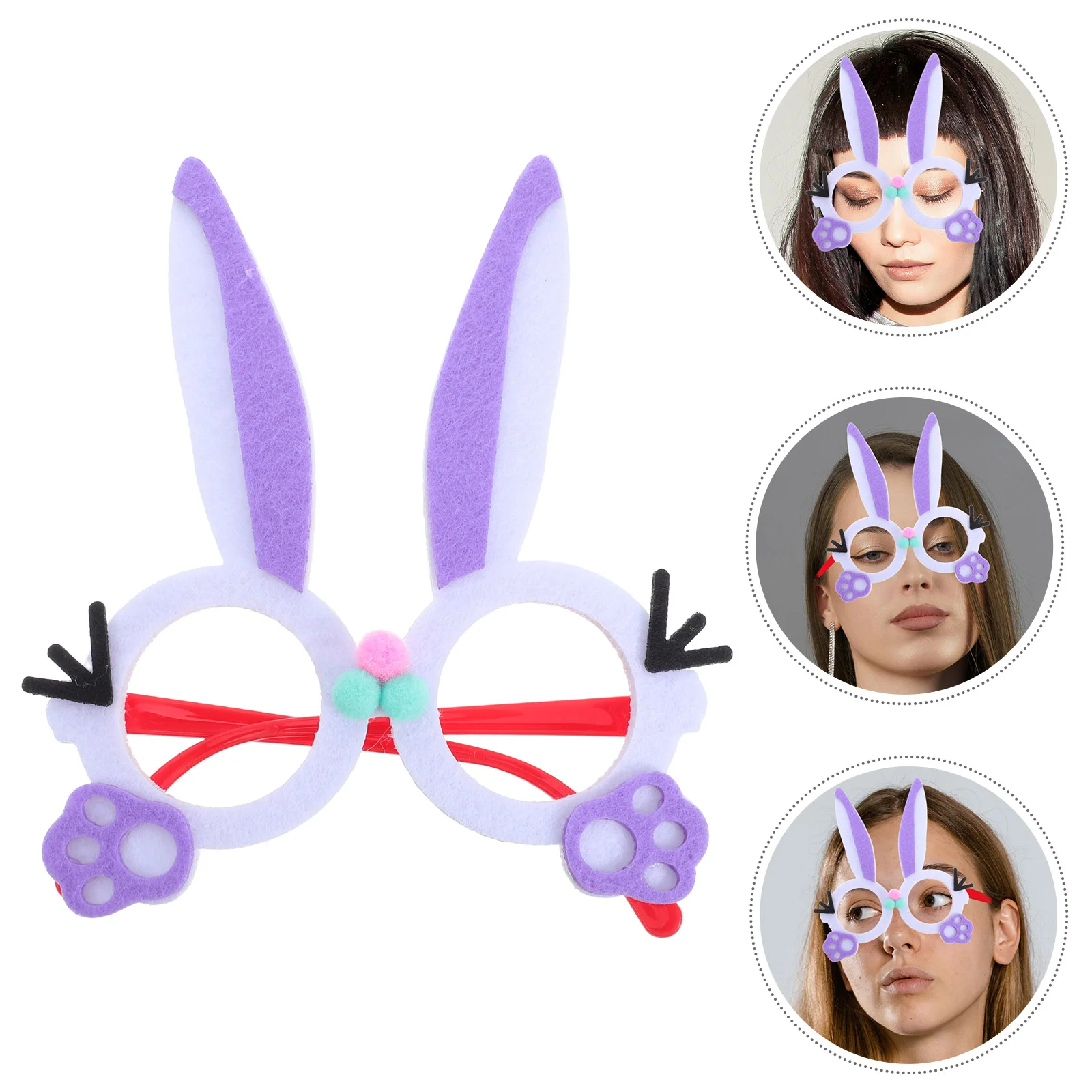 

Funny Easter Themed Rabbit Glasses Adorable Rabbit Eyewear For Party Cute Eyewear Photo Booth Prop Easter Eyewear Decoration