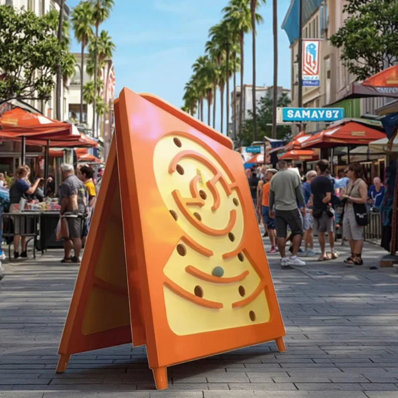 The manufacturer's new manually lifted balance maze is used for night market stalls and popular games