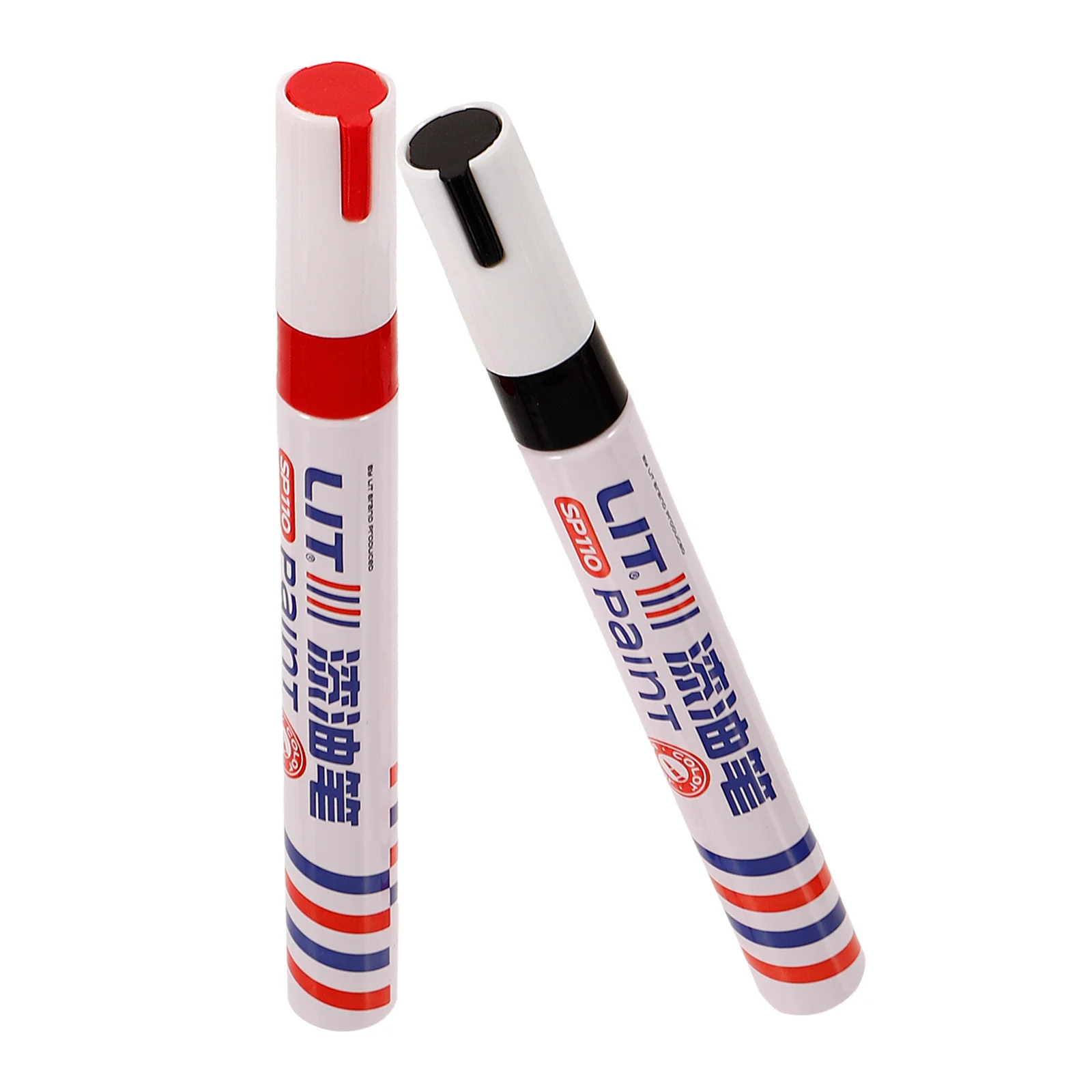 2 Pcs Tombstone Tracing Paint Monument Writing Repair Pen Portable Markers Pens Maker for Plastic Touch-up Painting